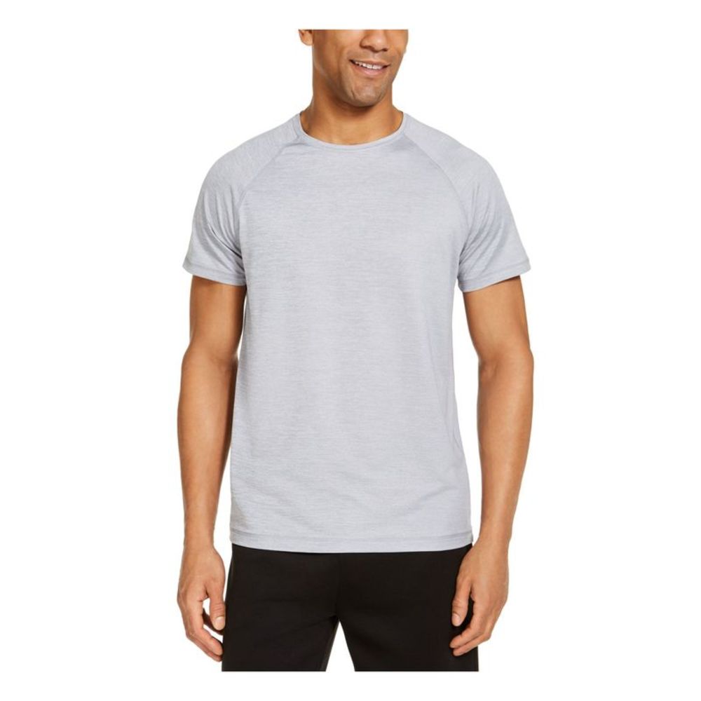 32 DEGREE COOL Mens Gray Short Sleeve Classic Fit Stretch T-Shirt L